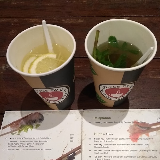 Ginger Lemon Tea and Mint Tea