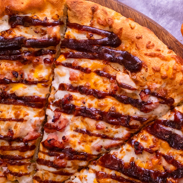 BBQ Chicken and Bacon Pizza