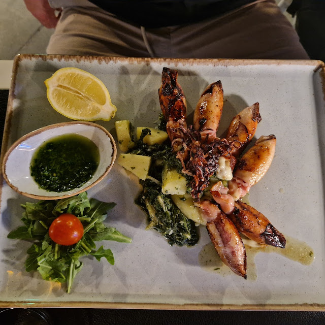 Grilled Octopus with Roast Potatoes
